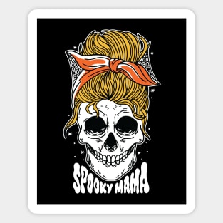 Spooky Mama // Messy Bun Halloween Mom Magnet